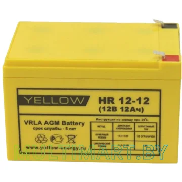 Аккумулятор для ИБП Yellow HR 12-12 (12 В, 12 А·ч)